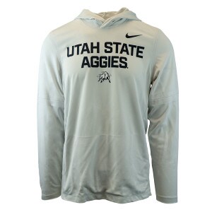 Nike Utah State Aggies Lightweight Hooded Long-Sleeve T-Shirt